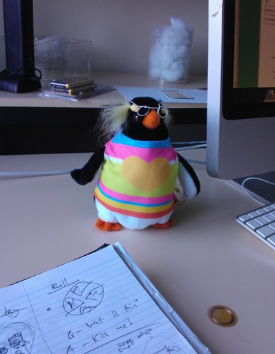 The times when our penguin wore glasses